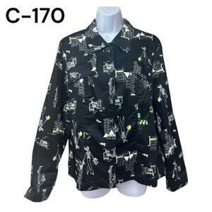 Sz16 Dina K Button Down Jacket